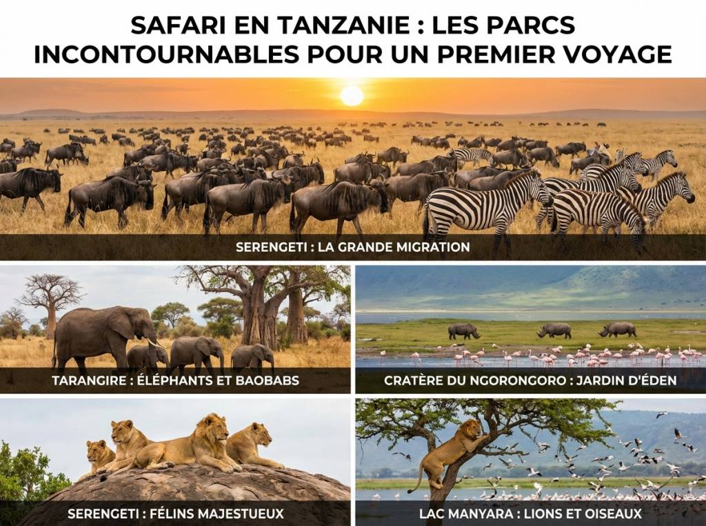 Safari en tanzanie : les parcs incontournables pour un premier voyage